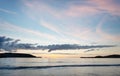 Mid-summer Scottish sunset over the Bay at Balnakeil Beach,Lairg,northwest tip of Scotland,UK