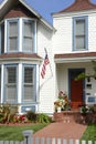 Mid-19th Century home on Coronado Island, CA Royalty Free Stock Photo