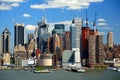 The Mid-town Manhattan Skyline Royalty Free Stock Photo