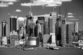 The Mid-town Manhattan Skyline Royalty Free Stock Photo