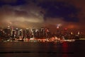 The Mid-town Manhattan Skyline Royalty Free Stock Photo