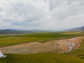 The midair view of Western China, beautiful landscape