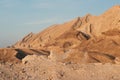 Midbar Yehuda hatichon reserve in the judean desert in Israel, mountain landscape, wadi near the dead sea Royalty Free Stock Photo
