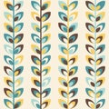 Midcentury geometric retro pattern, vintage colors