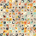 Midcentury geometric retro pattern, vintage colors, retro wallpapers