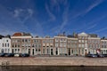 MIDDELBURG, NETHERLANDS - Oct 04, 2014: Canal mansions in Middelburg, Zeeland, The Netherlands