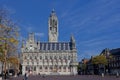 MIDDELBURG, NETHERLANDS - Oct 04, 2014: Middelburg historic late gothic city hall in The Netherlands