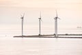 Middelgrunden - offshore wind farm near Copenhagen Royalty Free Stock Photo