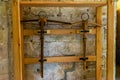 Middle Age crossbows at Foix Castle in France