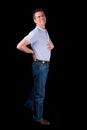 Middle Age Man Suffering Back Pain Royalty Free Stock Photo