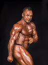 Middle-Aged Bodybuilder in Peak Form Royalty Free Stock Photo