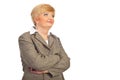 Middle aged executive woman looking away Royalty Free Stock Photo