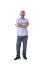 Middle aged man with arms folded Royalty Free Stock Photo