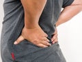 Middle-aged man with back pain Royalty Free Stock Photo