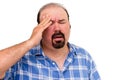 Middle-aged man experiencing a headache Royalty Free Stock Photo