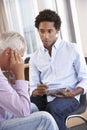 Middle Aged Man Having Counselling Session Royalty Free Stock Photo