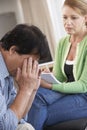 Middle Aged Man Having Counselling Session Royalty Free Stock Photo