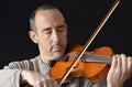 Man playing violin Royalty Free Stock Photo