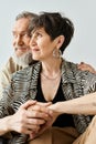 A middle-aged man and woman Royalty Free Stock Photo