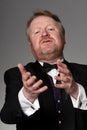 Middle aged opera singer performing Royalty Free Stock Photo
