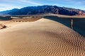 Middle-aged woman photographs desert Royalty Free Stock Photo