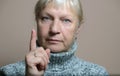 Middle aged woman portrait. Royalty Free Stock Photo