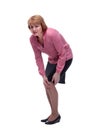 Middle aged woman suffering from knee pain, joint injury or arthritis Royalty Free Stock Photo