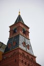 Middle Arsenal Tower of the Moscow Kremlin. The most massive of all the towers of the Kremlin. main attractions of the Royalty Free Stock Photo