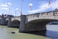 The Middle Bridge (german: Mittlere Rheinbruecke ) in Basel, Switzerland