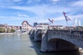 The Middle Bridge (german: Mittlere Rheinbruecke ) in Basel, Switzerland