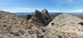 In the middle of the Bugarach ridge Royalty Free Stock Photo