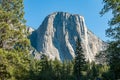 Middle Cathedral Rock in Yosemite National Park, California Royalty Free Stock Photo