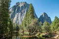 Middle Cathedral Rock in Yosemite National Park, California Royalty Free Stock Photo