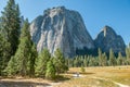 Middle Cathedral Rock in Yosemite National Park, California Royalty Free Stock Photo