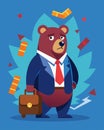 Middle Class Bears Brunt of Recessions Financial Burden. Vector illustration. Royalty Free Stock Photo
