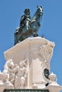 Historic horse statue of Jose I in Lisbon - Portugal Royalty Free Stock Photo