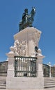 Historic horse statue of Jose I in Lisbon - Portugal Royalty Free Stock Photo
