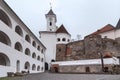 Middle Court and Clock Tower of Palanok Castle, Mukachevo, Ukraine