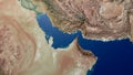 Middle east Arabian gulf map Persian gulf map 3d rendering