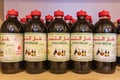 Date vinegar for sale shop in the souk in Nizwa, Oman