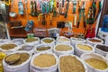 Dried food and herbs for sale in the souk in Nizwa, Oman