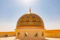 The dome of a mosque in the desert of Oman