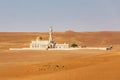 An isolated mosque in the desert of Oman