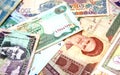 Middle East Banknotes Royalty Free Stock Photo