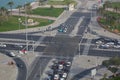 Middle East, Qatar, Doha, Traffic on The Corniche