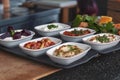 Traditional Turkish and Greek dinner meze table.