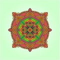 Middle eastern cannabis flower mandala patterns
