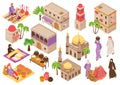 Middle Eastern Cityscape Isometric Set