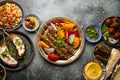 Middle eastern dinner table Royalty Free Stock Photo
