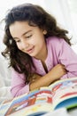 Middle Eastern girl reading Royalty Free Stock Photo
